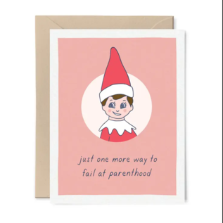Tiny Hooray Holiday Card - Elf Parenting Fail