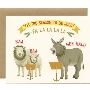 Yeppie Paper Holiday Card - Fa La La Hee Haw