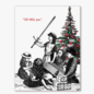 Mincing Mockingbird Holiday Card - Christmas Sword