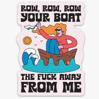 Fun Club Row Row Row Your Boat Sticker