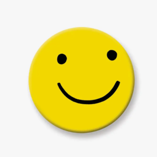 Grey Street Paper Smiley Face Magnet