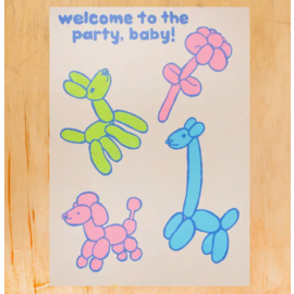 Alphabet Studios Baby Card - Welcome to the Party