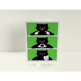 Épée Lapin Studio Love Card -  Black Cat