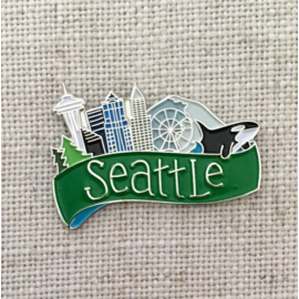 acbc Design Seattle Green Ribbon Pin
