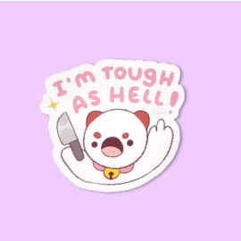 Ghostiekid Tough Puppy Sticker