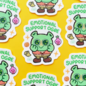 Ghostiekid Emotional Support Ogre Sticker