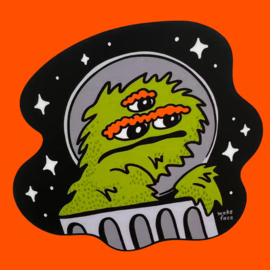 Wokeface Grouch Sticker