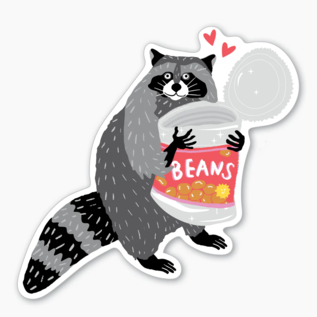 Party of One Beans Raccoon Sticker