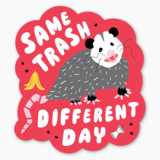 Party of One Same Trash Possum Sticker