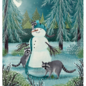Studio Eleven Papers Holiday Card - Raccoons & Snowman