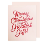 The Social Type Holiday Card - Greatest Gift