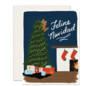 Slightly Stationery Holiday Card - Feline Navidad