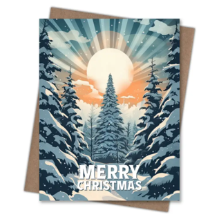 Waterknot Holiday Card - Forest Sunrise