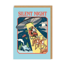 Ohh Deer Holiday Card - Silent Night UFO