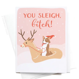 Onderkast Studio Holiday Card - You Sleigh, Bitch!