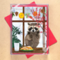 Allport Editions Hearth Raccoon Holiday Boxed Notes