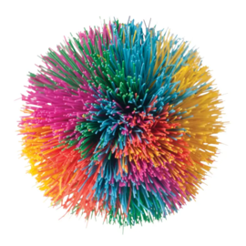 Toysmith Rainbow Pom Ball