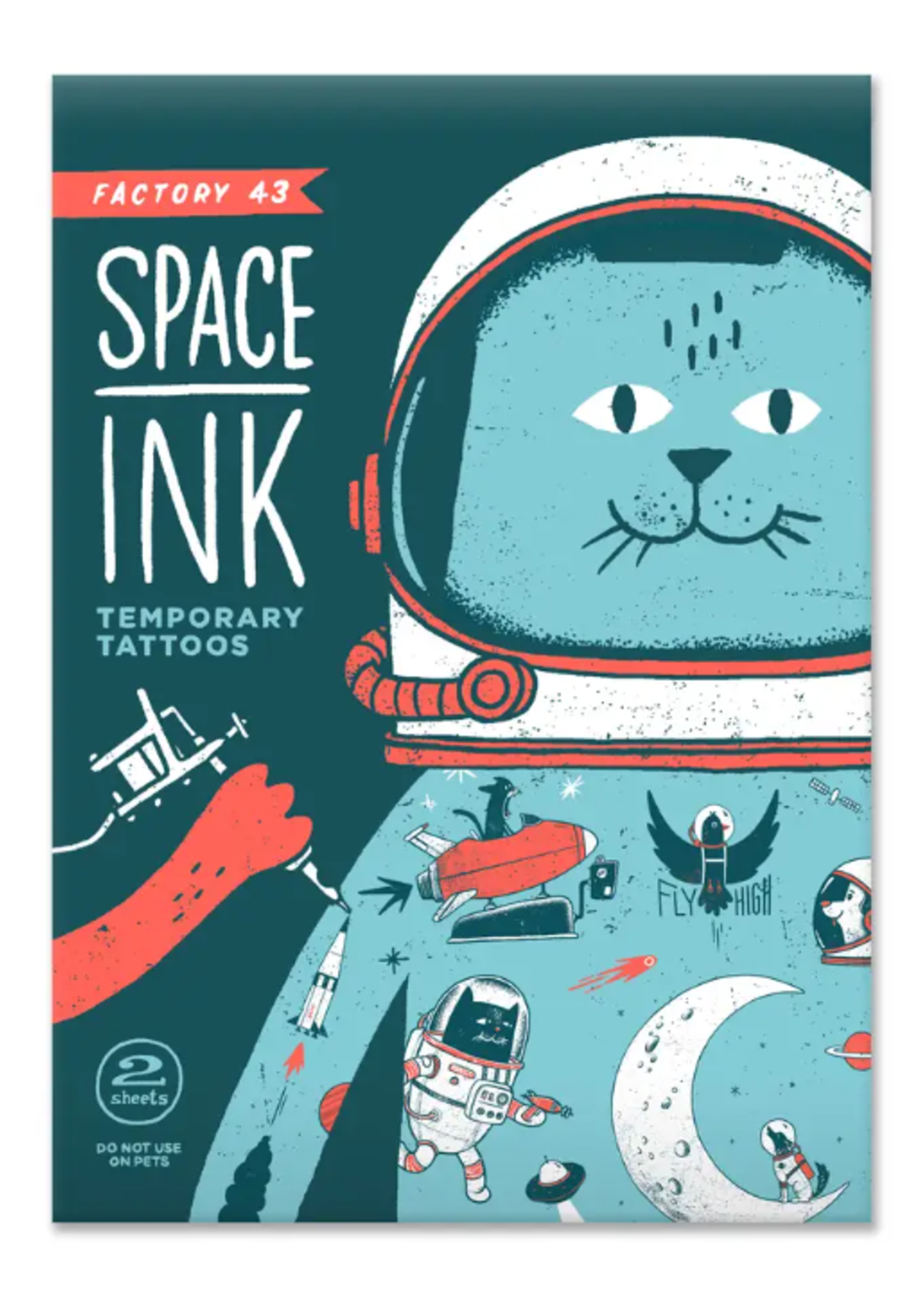 Factory 43 Space Ink Temporary Tattoos
