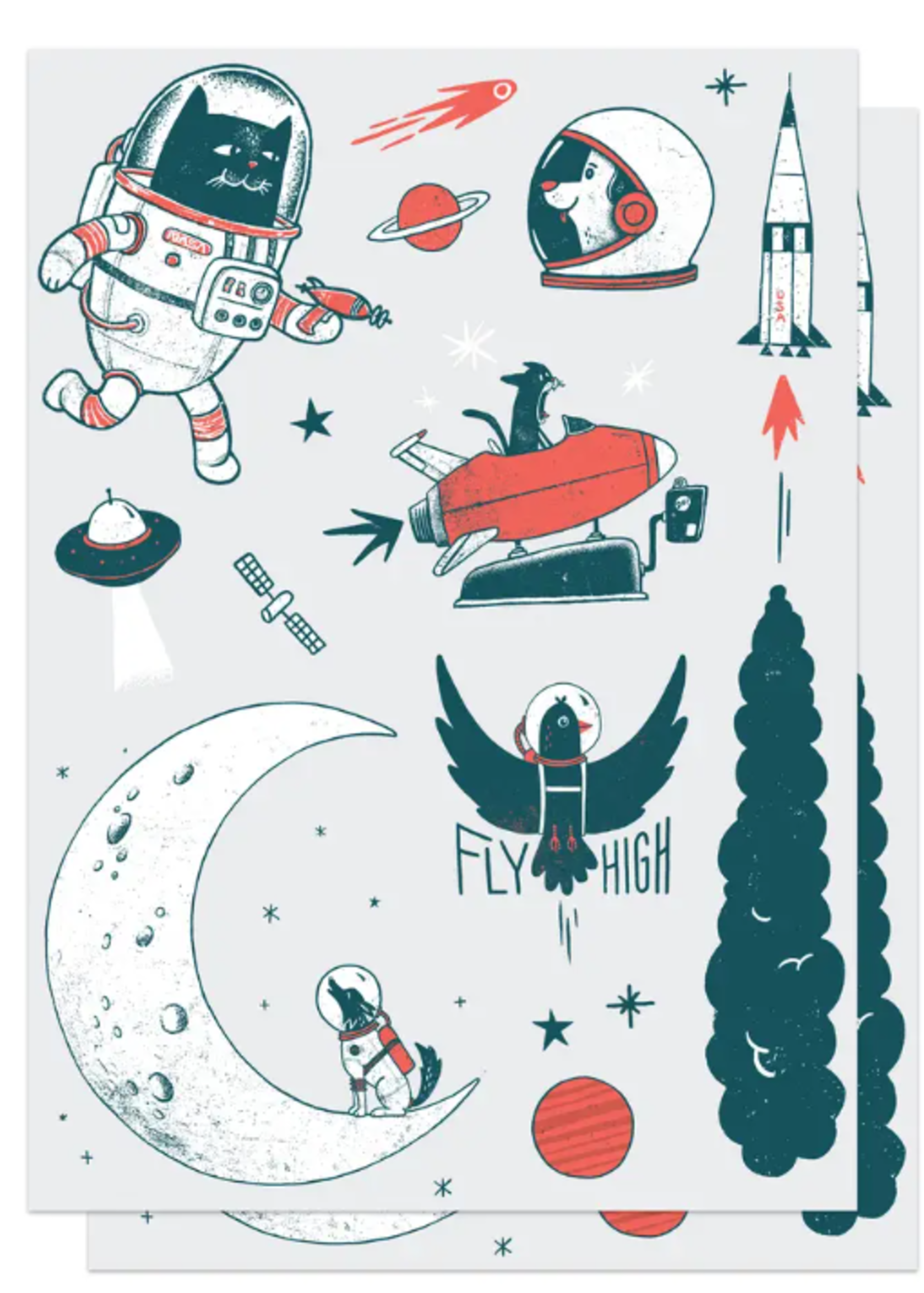 Factory 43 Space Ink Temporary Tattoos