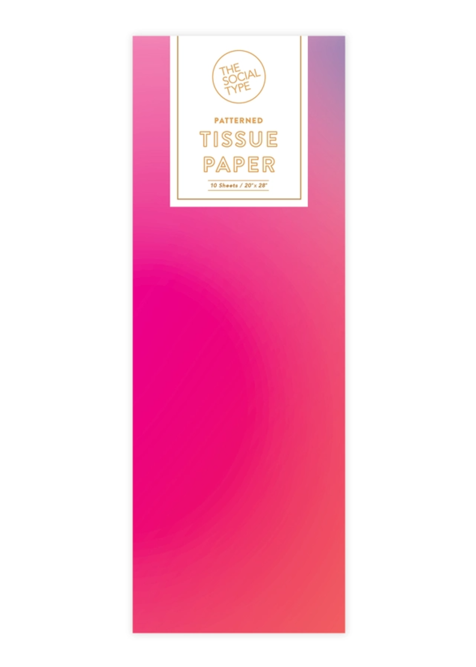 The Social Type Colorful Gradient Tissue Paper