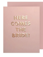 The Social Type Wedding Card - Here Comes the Bride