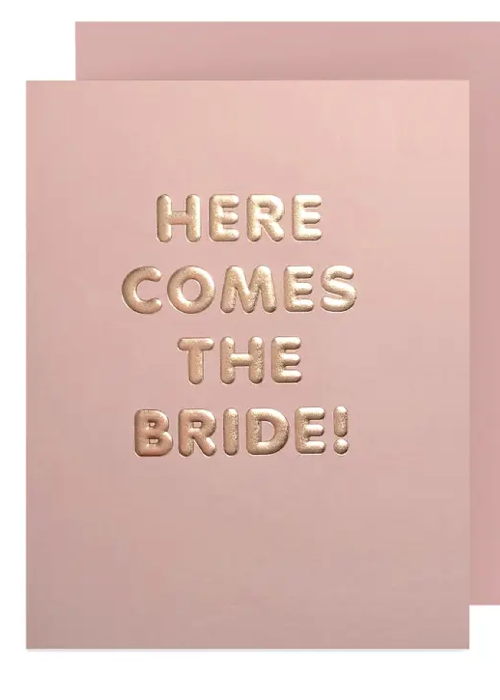 The Social Type Wedding Card - Here Comes the Bride