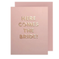 The Social Type Wedding Card - Here Comes the Bride