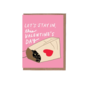 La Familia Green Valentine's Day Card - Cat in Bag