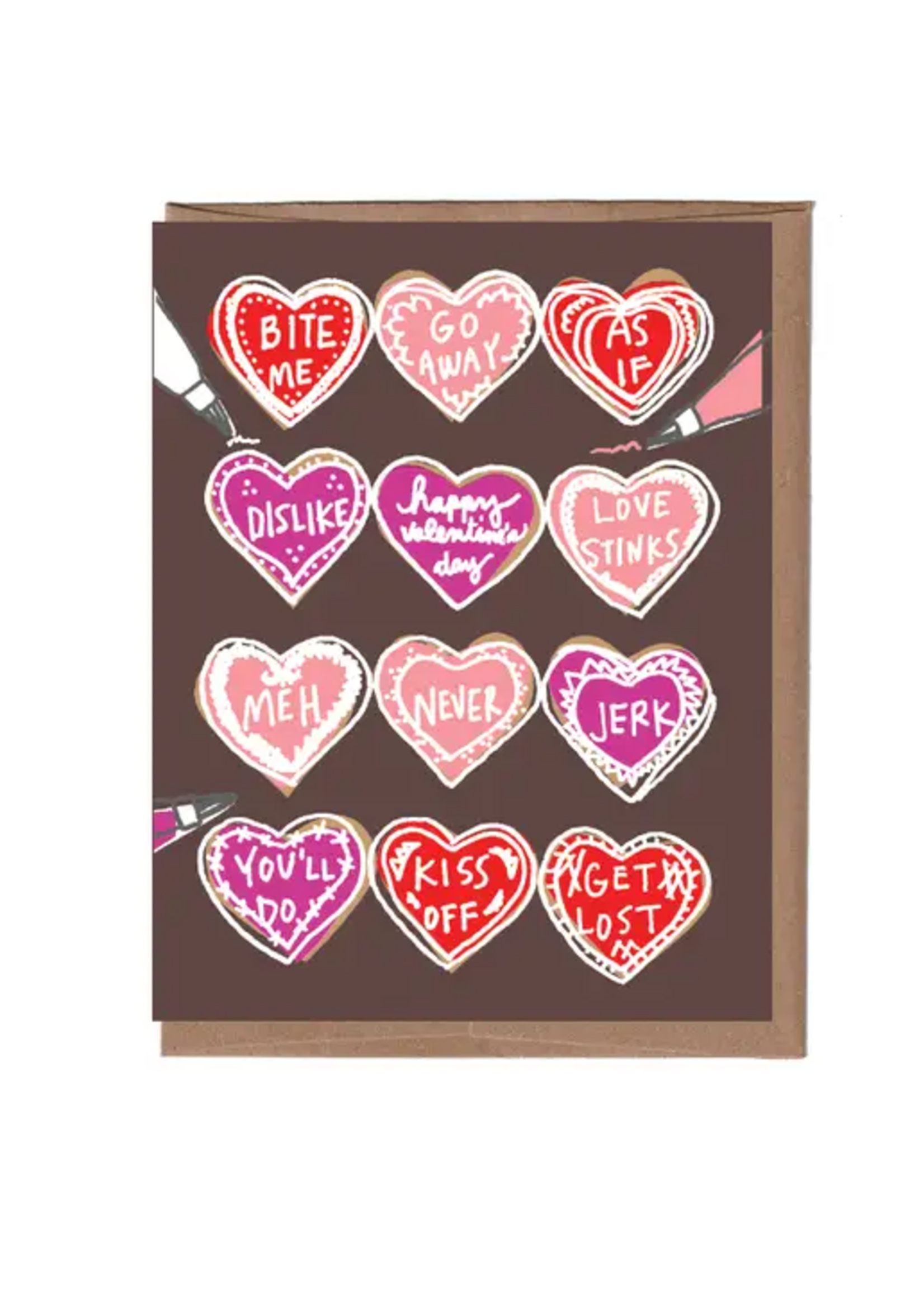 La Familia Green Valentine's Day Card - Snarky Cookies