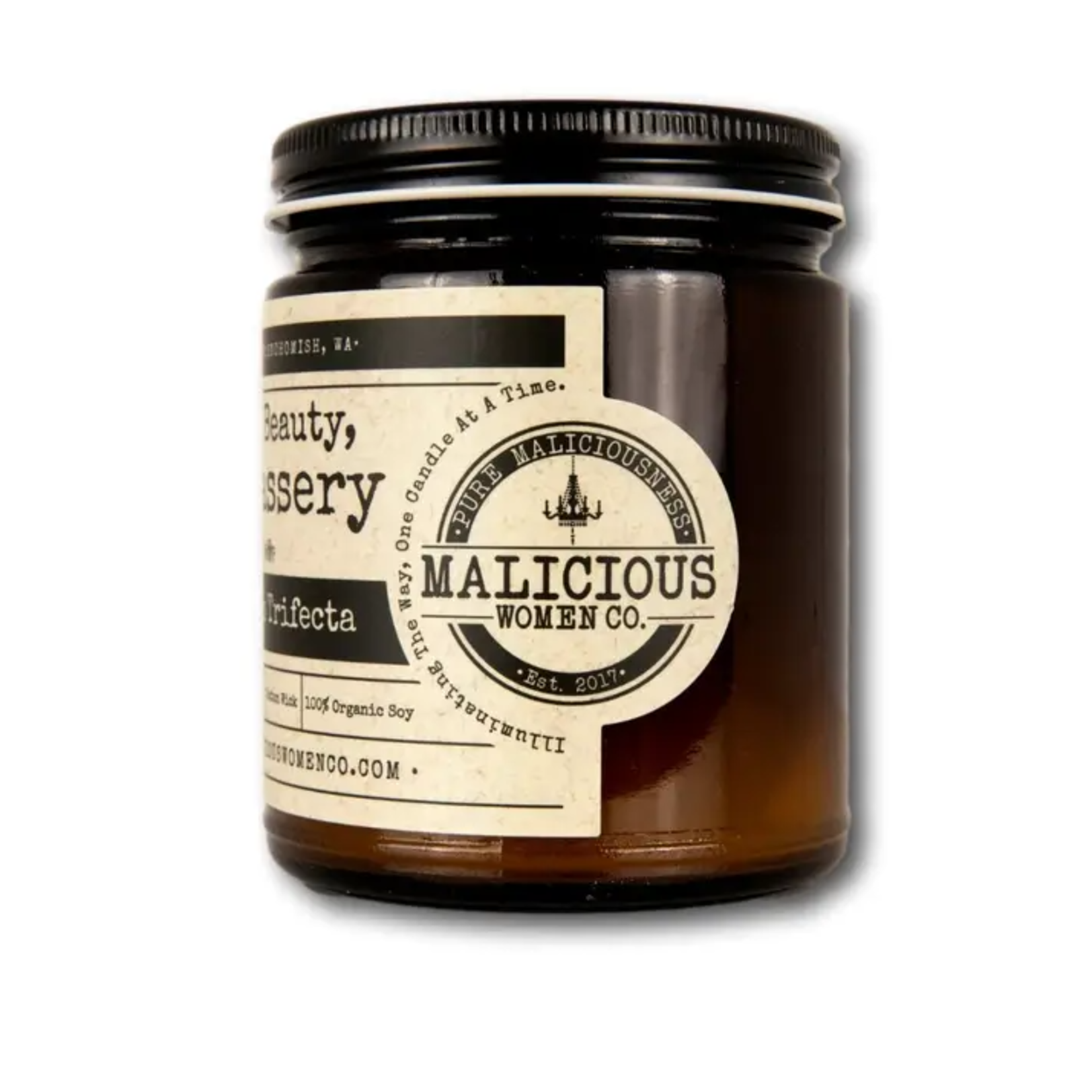 Malicious Woman Candle Co. Brains, Beauty, & Badassery Candle