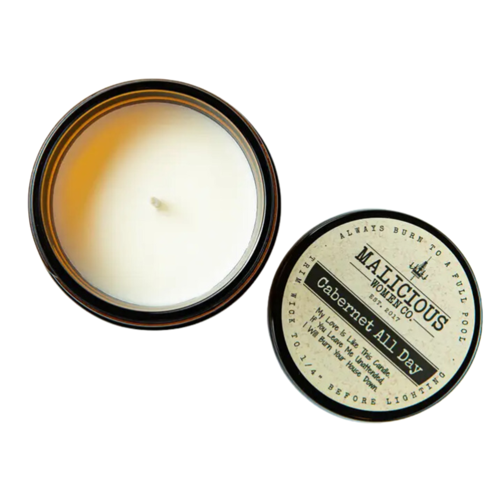 Malicious Woman Candle Co. Brains, Beauty, & Badassery Candle