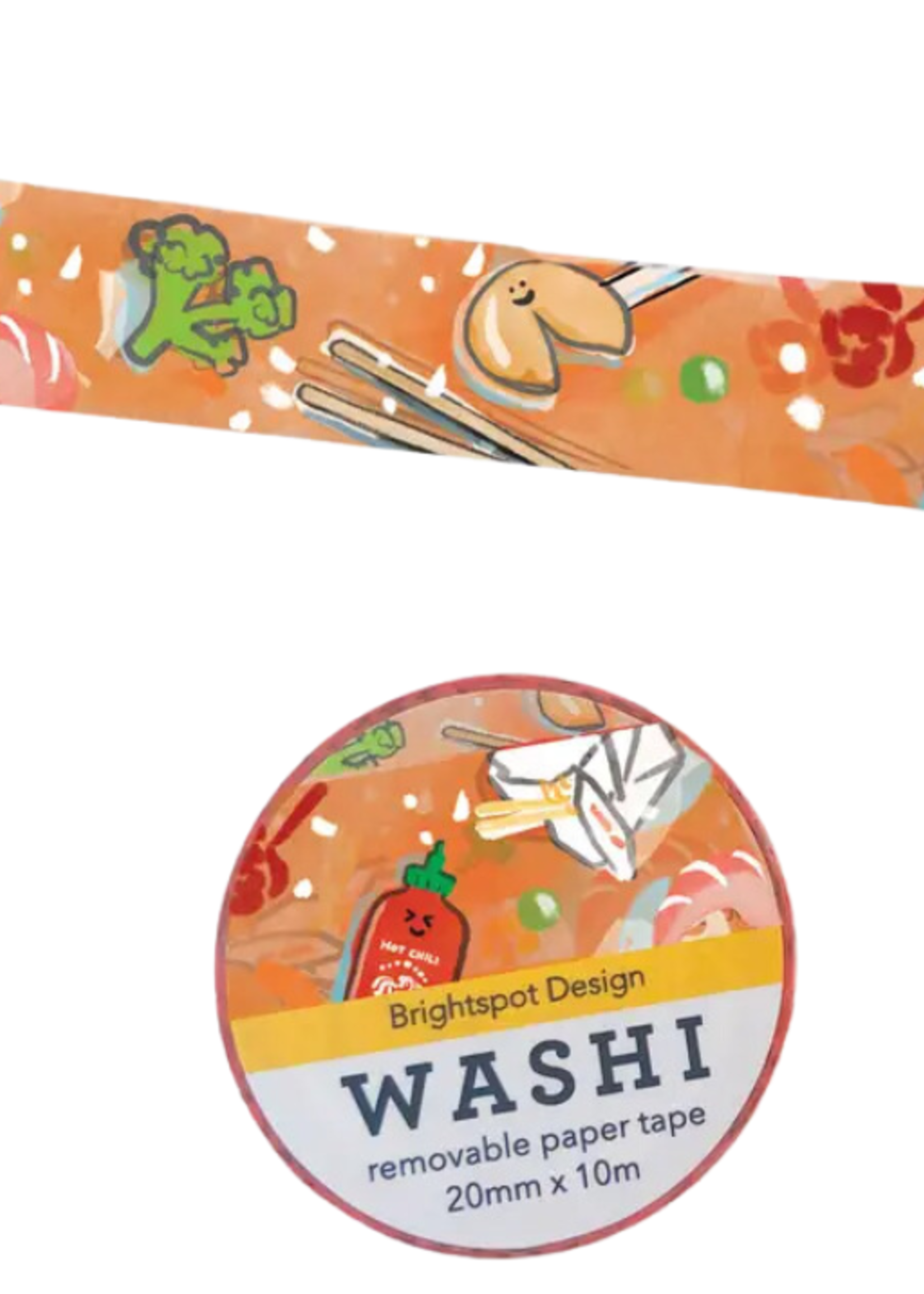 Brightspot Design Sriracha Washi Tape