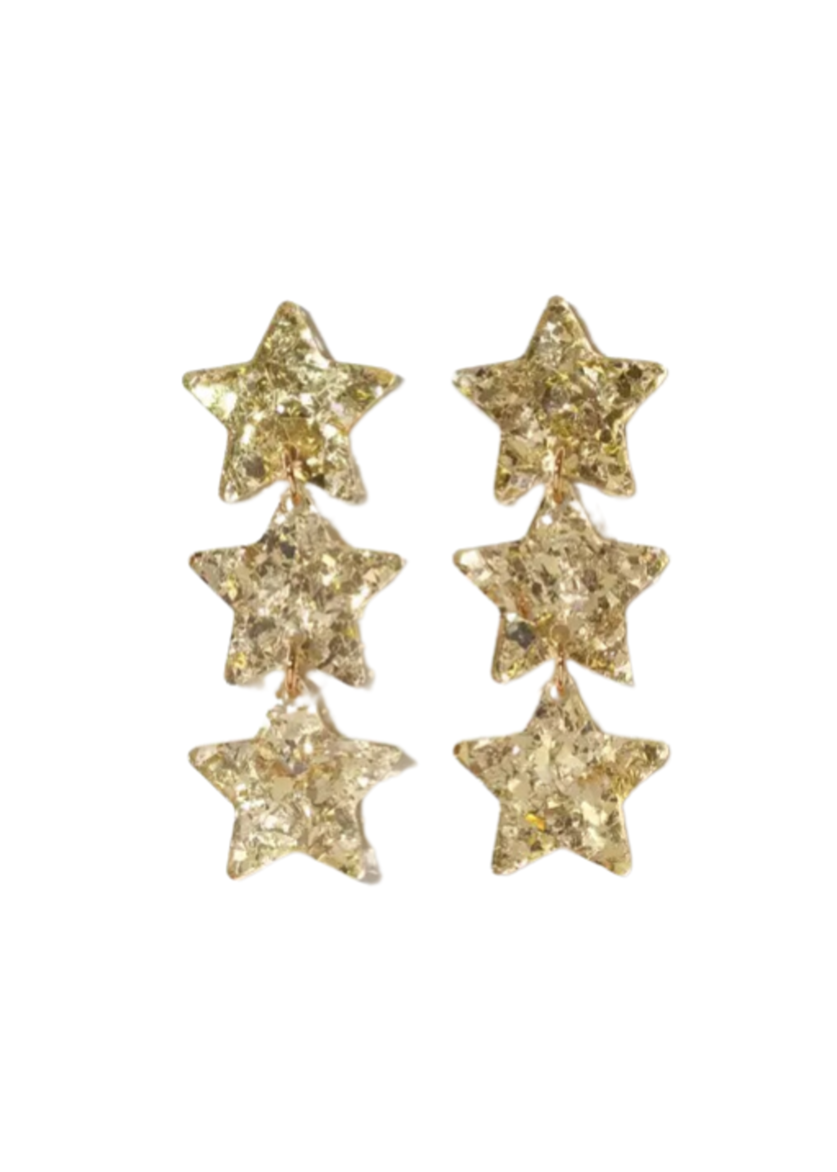 Sleepy Mountain Star Chain Dangle Earrings