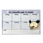 2Birds1Pencil Illustrations Screaming Possum Weekly Planner Notepad