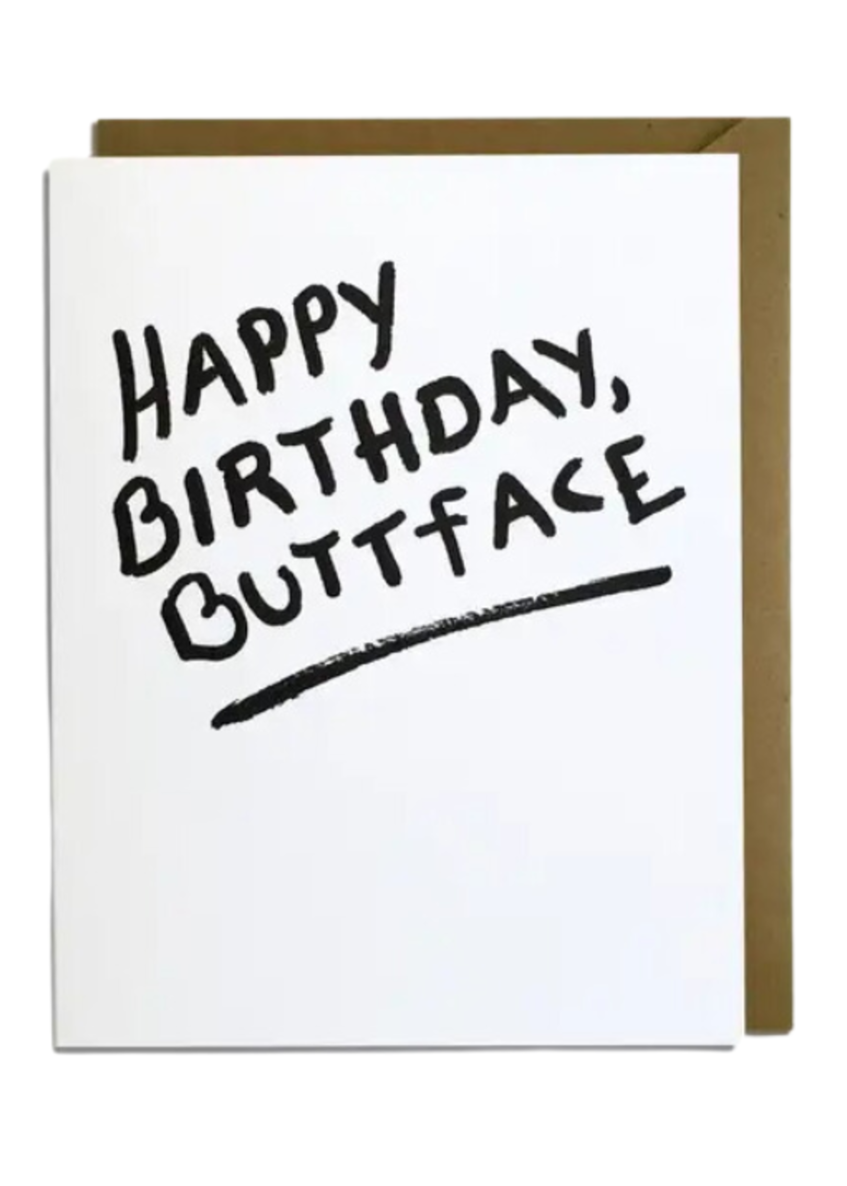 Kat French Design Birthday Card - Buttface