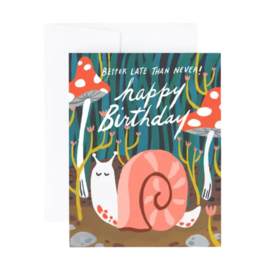 Idlewild Belated Birthday Card - Snail