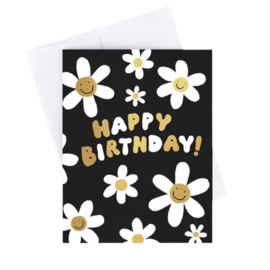 Idlewild Birthday Card - Daisy Gold Foil