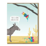 Modern Printed Matter Birthday Card - Donkey Pinata