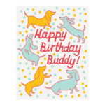The Good Twin Birthday Card - Doxie