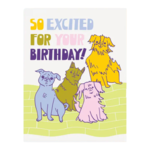 The Good Twin Birthday Card - Excited