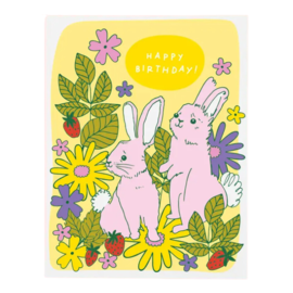 The Good Twin Birthday Card -  Bunnies
