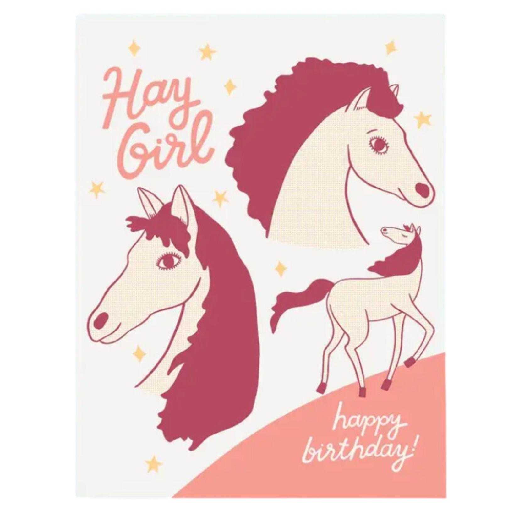 The Good Twin Birthday Card - Hay Girl