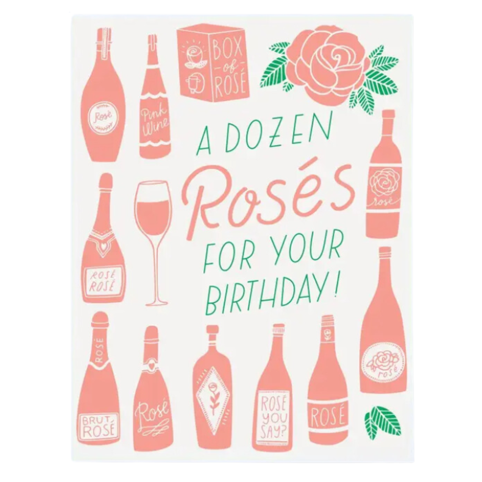 The Good Twin Birthday Card - A Dozen Rosés