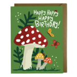 Kat French Design Birthday Card - Mushroom