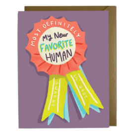 Kat French Design Baby Card - New Favorite Human