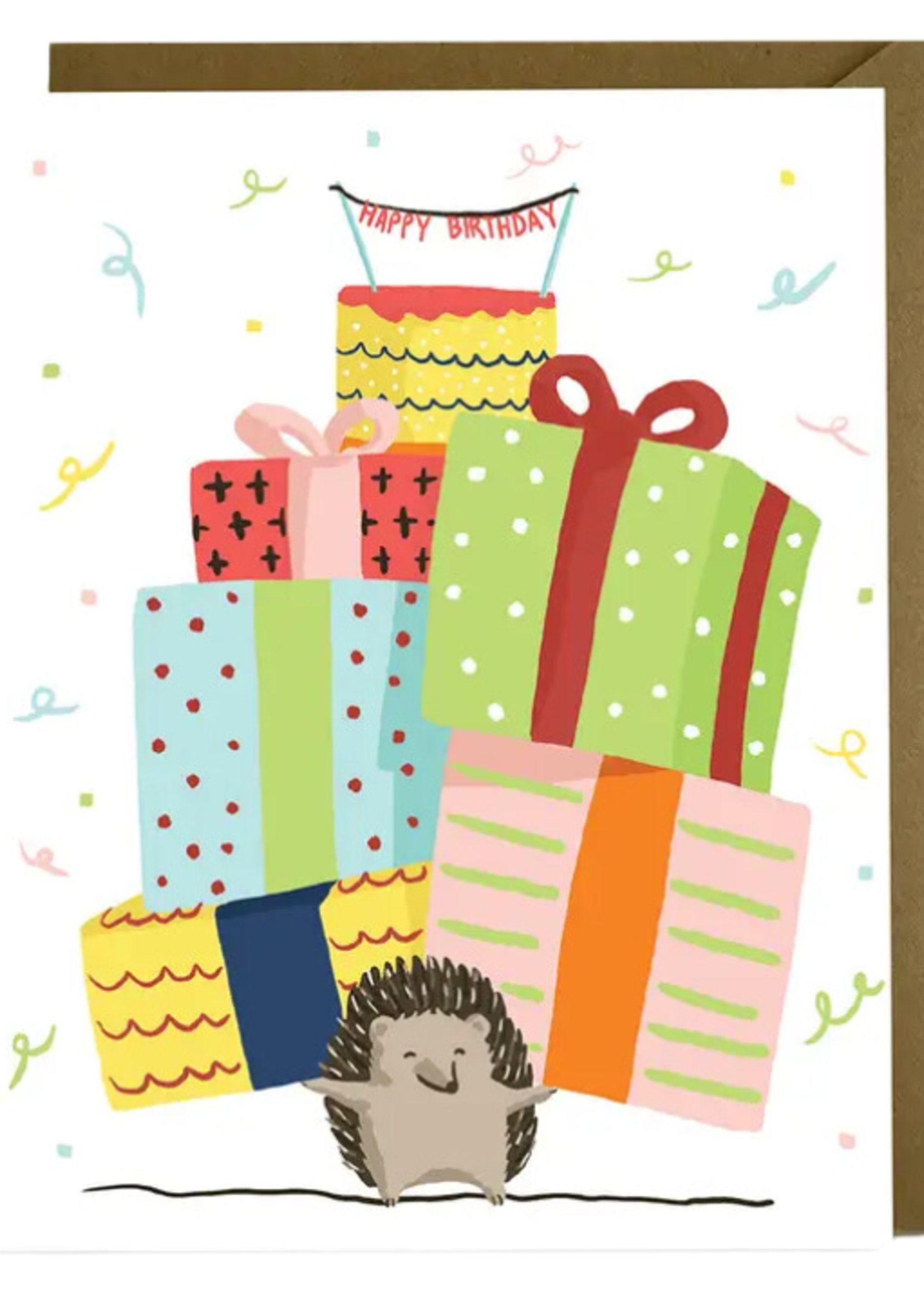 Kat French Design Birthday Card - Hedgehog