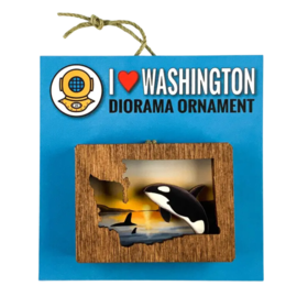 20 Leagues Washington Orcas Ornament