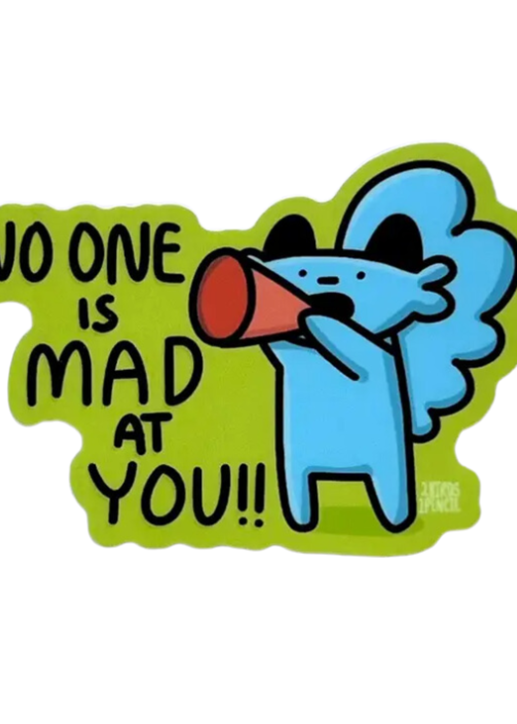 2Birds1Pencil Illustrations No One is Mad At You Sticker