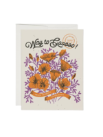 Red Cap Cards Congratulations Card - Way To Go