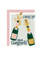 Paper Bunny Press Wedding Card - Finally I Mean Congrats
